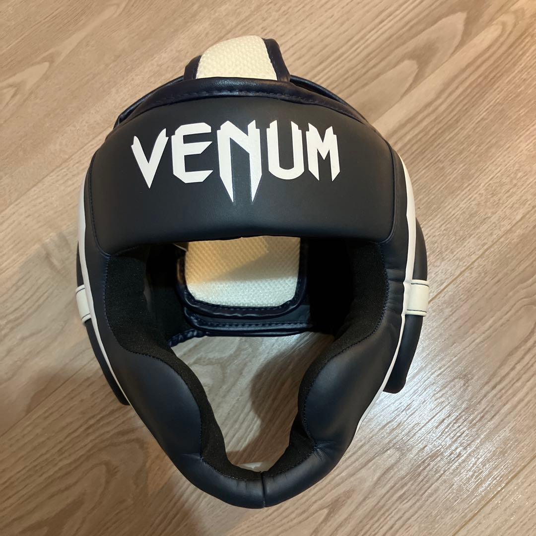 Venum ボクシングヘッドギア Lサイズ ネイビー/ホワイト