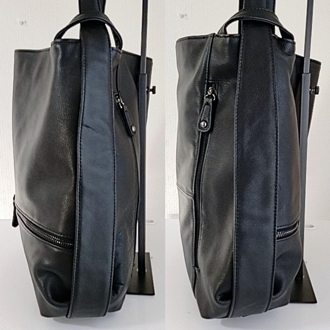 未使用級　MICHEL  ブラック リュック・トート　レザー　２way