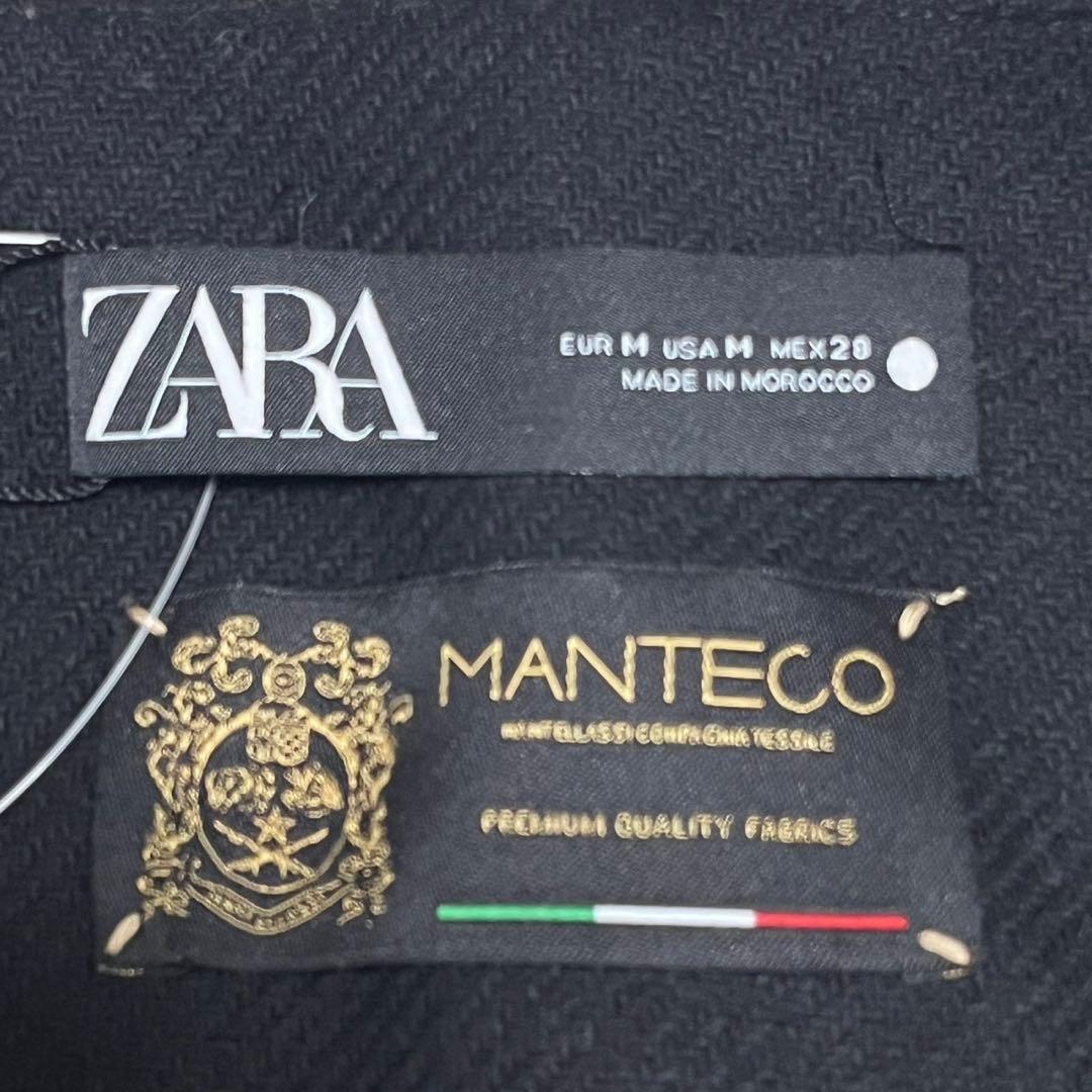 新品 未使用】ZARA ケープコート Manteco製 ポンチョ トグルボタン