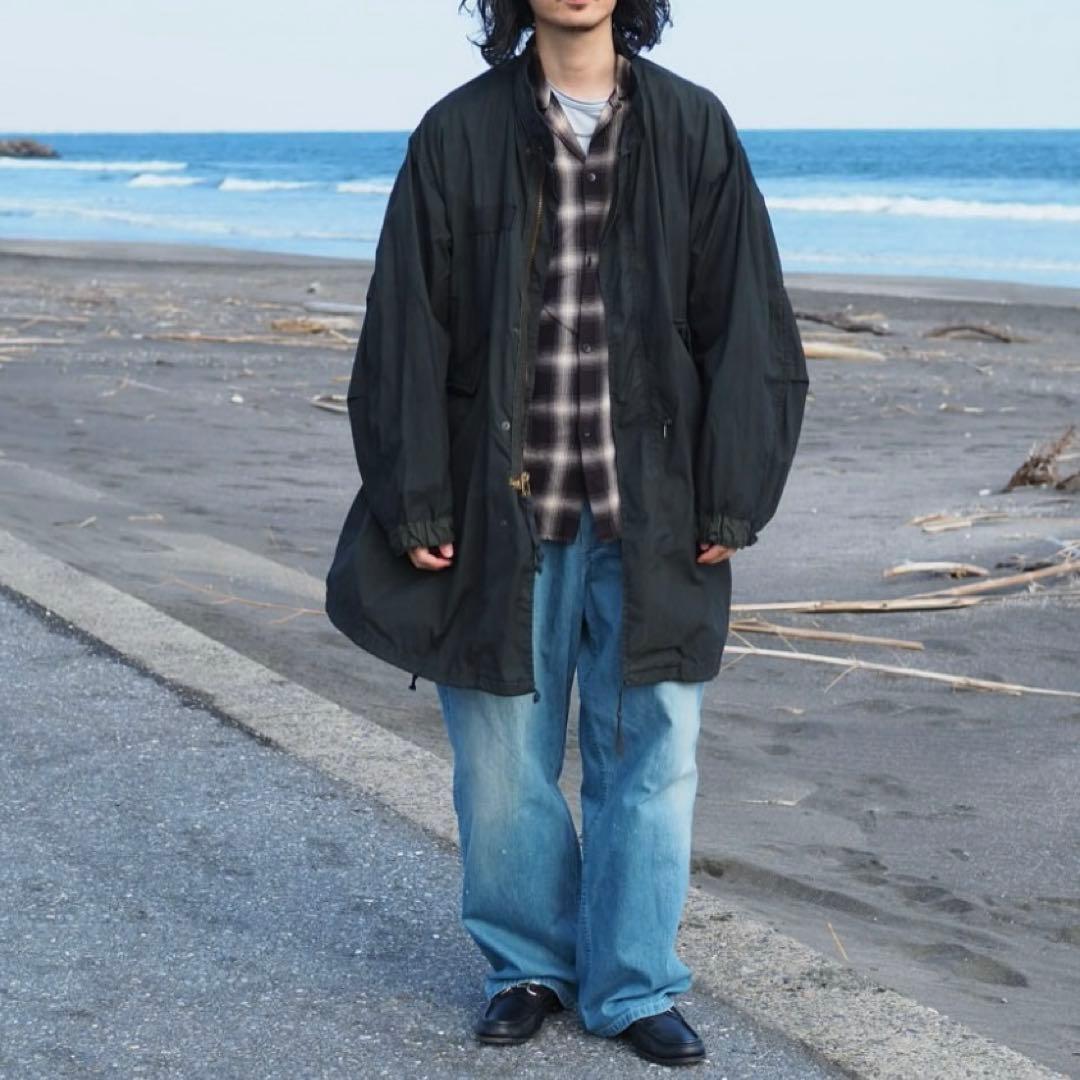 ま*ぱ様 U.S.ARMY M65 フィッシュテールパーカ 黒染め 米軍実物 モ