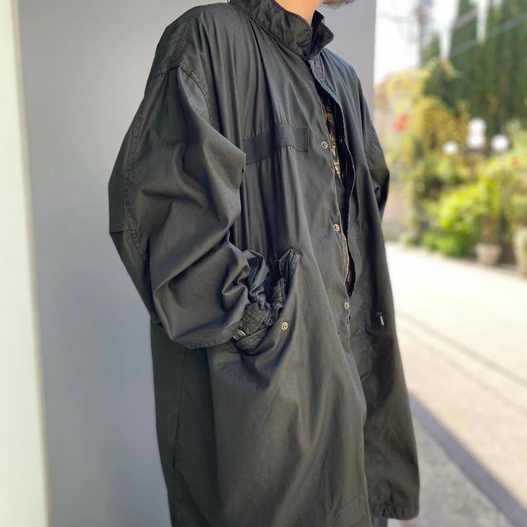 ま*ぱ様 U.S.ARMY M65 フィッシュテールパーカ 黒染め 米軍実物 モ