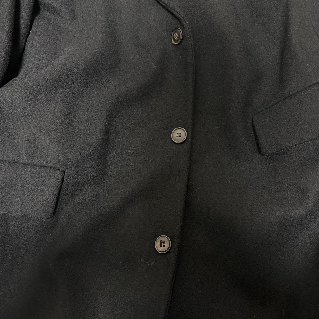 A.P.C. フランス製 ブラック レーヨン チェスターコート M