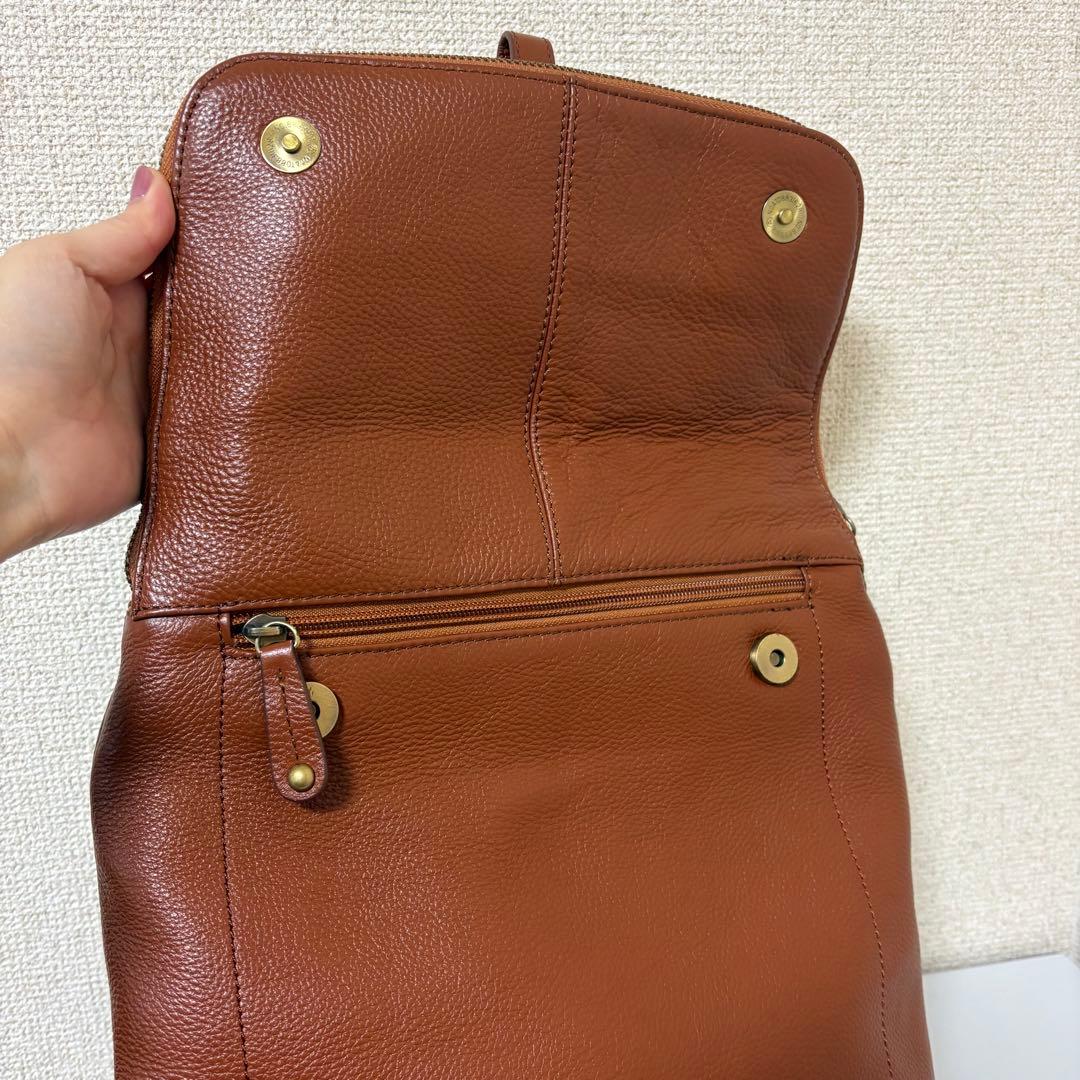 ★美品★キタムラk2 リュック　オールレザー　通学通勤　A4 ブラウン