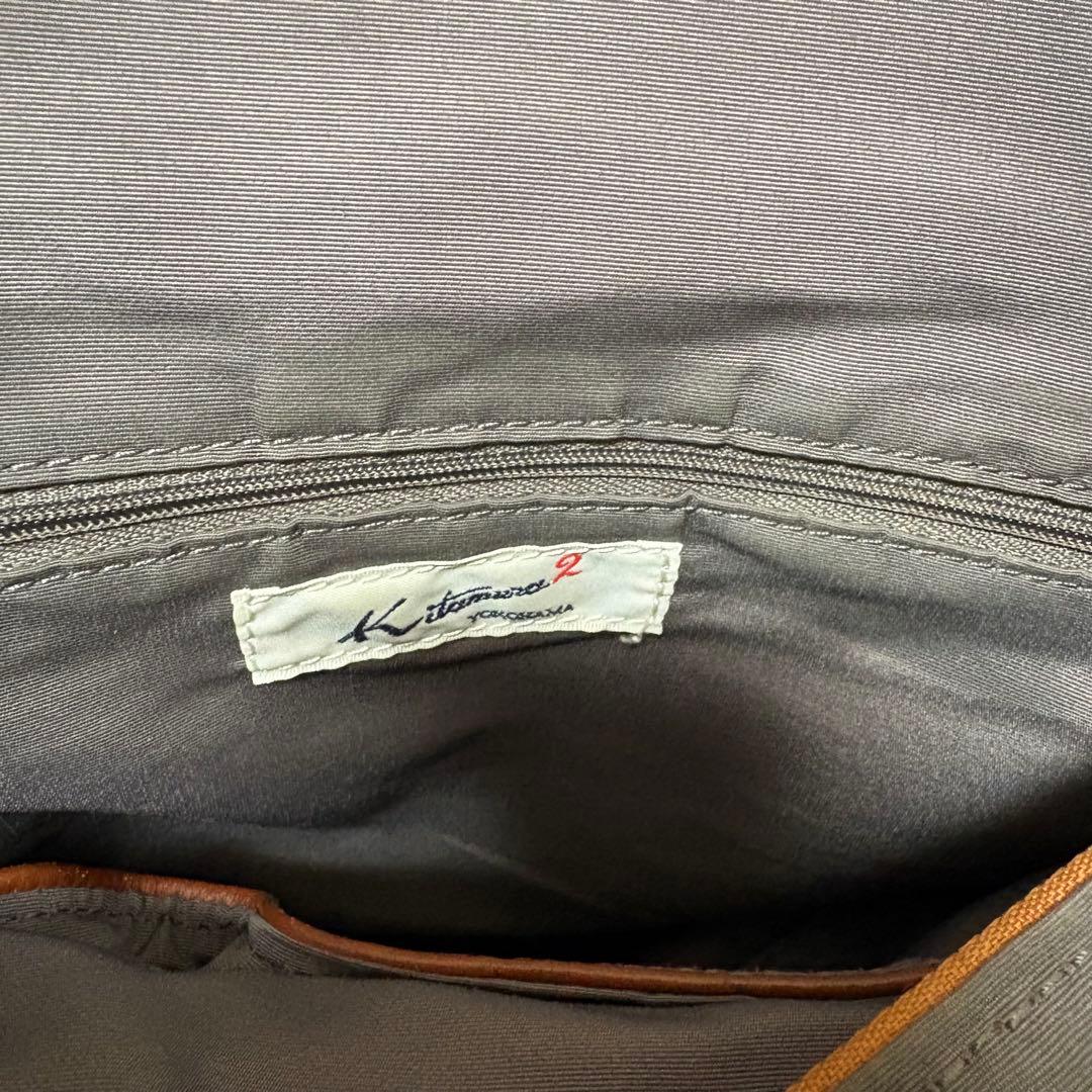 ★美品★キタムラk2 リュック　オールレザー　通学通勤　A4 ブラウン