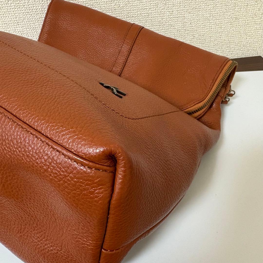 ★美品★キタムラk2 リュック　オールレザー　通学通勤　A4 ブラウン