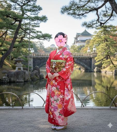 振袖フルセット　現代　華やか　やや小柄　正絹　金駒刺繍　赤　裄66