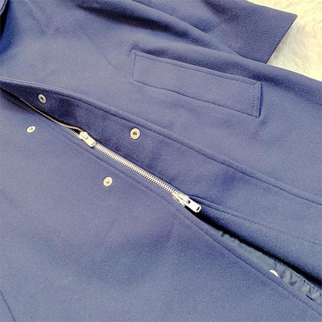 ÉDIFICE ウールフーデッドチェスターコート L Super140’s