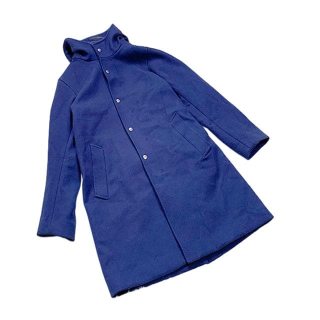 ÉDIFICE ウールフーデッドチェスターコート L Super140’s