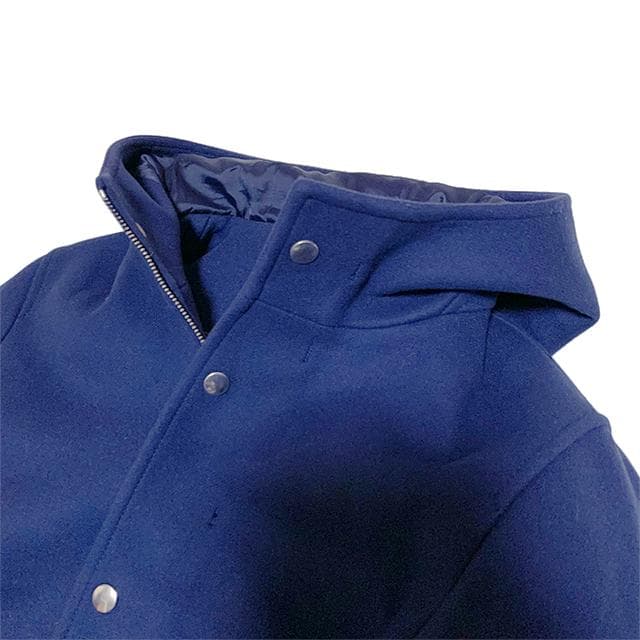 ÉDIFICE ウールフーデッドチェスターコート L Super140’s