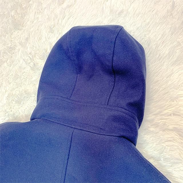 ÉDIFICE ウールフーデッドチェスターコート L Super140’s