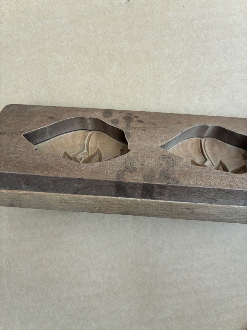 落雁 木型 和菓子 菓子型 木製 アンティーク 骨董品