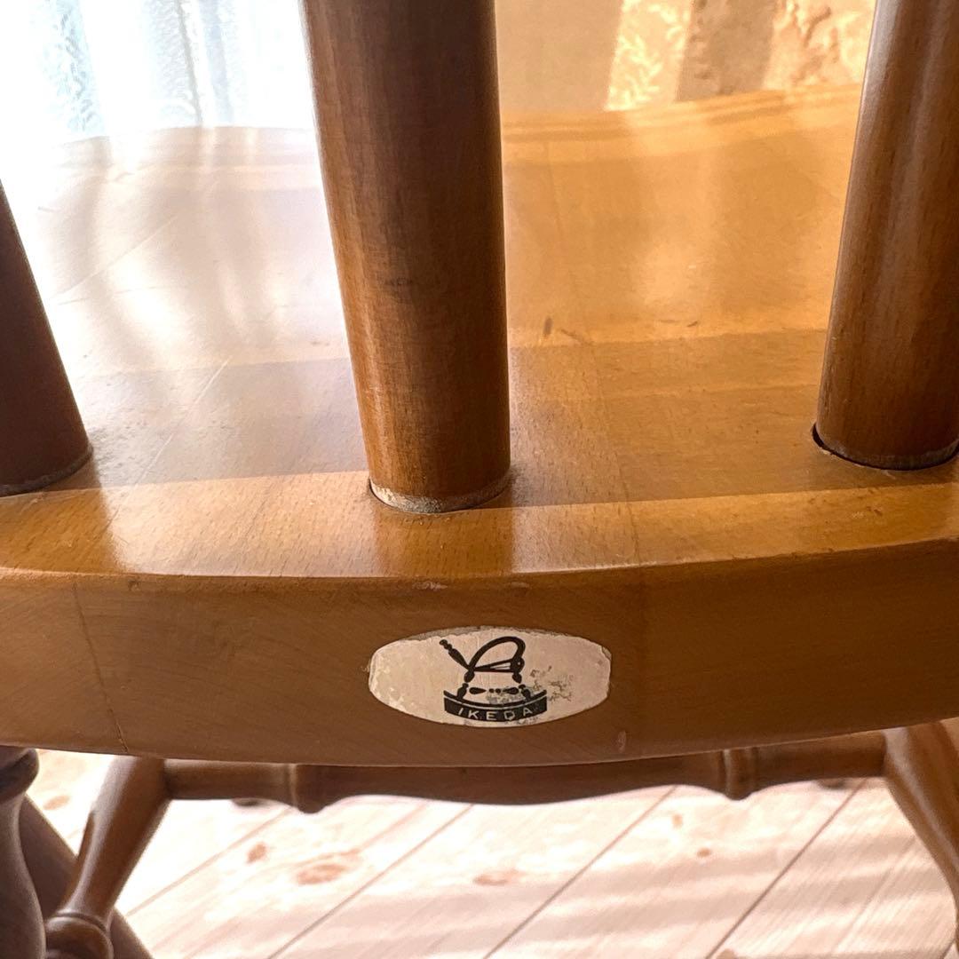 HAZK様4脚おまとめIKEDA 池田木工 チェア③④木製 古家具 ヴィンテージ