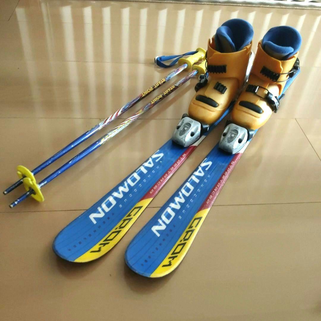 SALOMON GROM 100 スキー板 ブーツ　ストック　3点セット