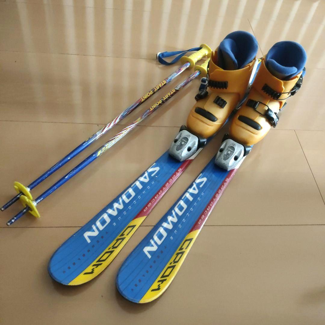 SALOMON GROM 100 スキー板 ブーツ　ストック　3点セット