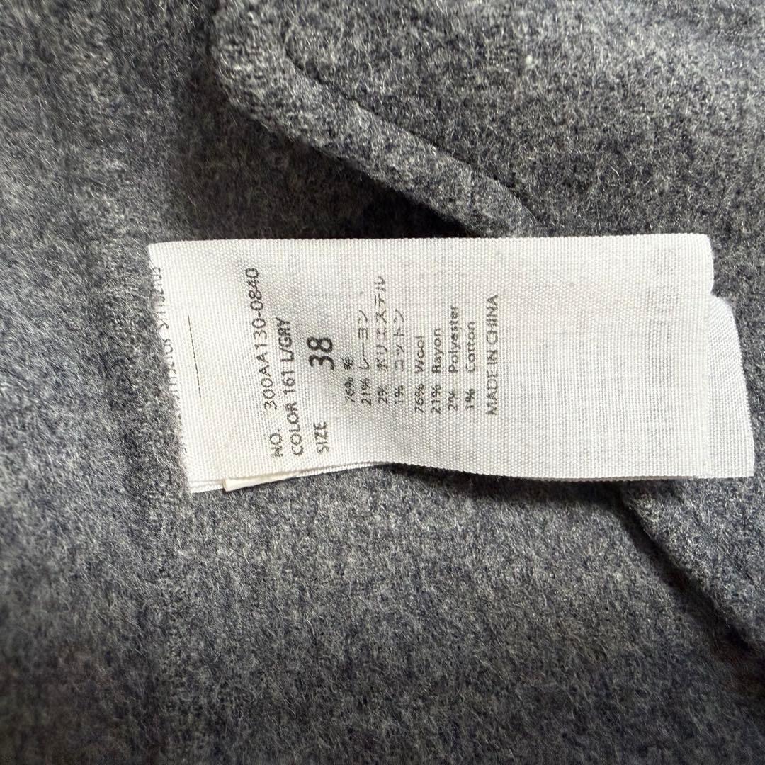 【極美品】　エンフォルド　ダブルフェイスウールリバーチェスターコート 38