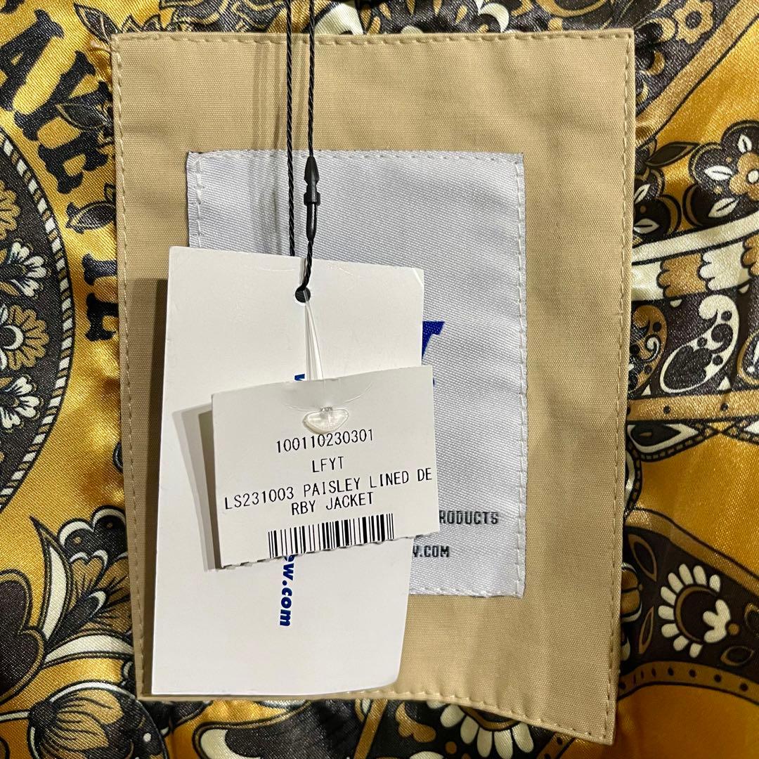 ジャケット・アウター LFYT PAISLEY LINED DERBY JACKET LS231003