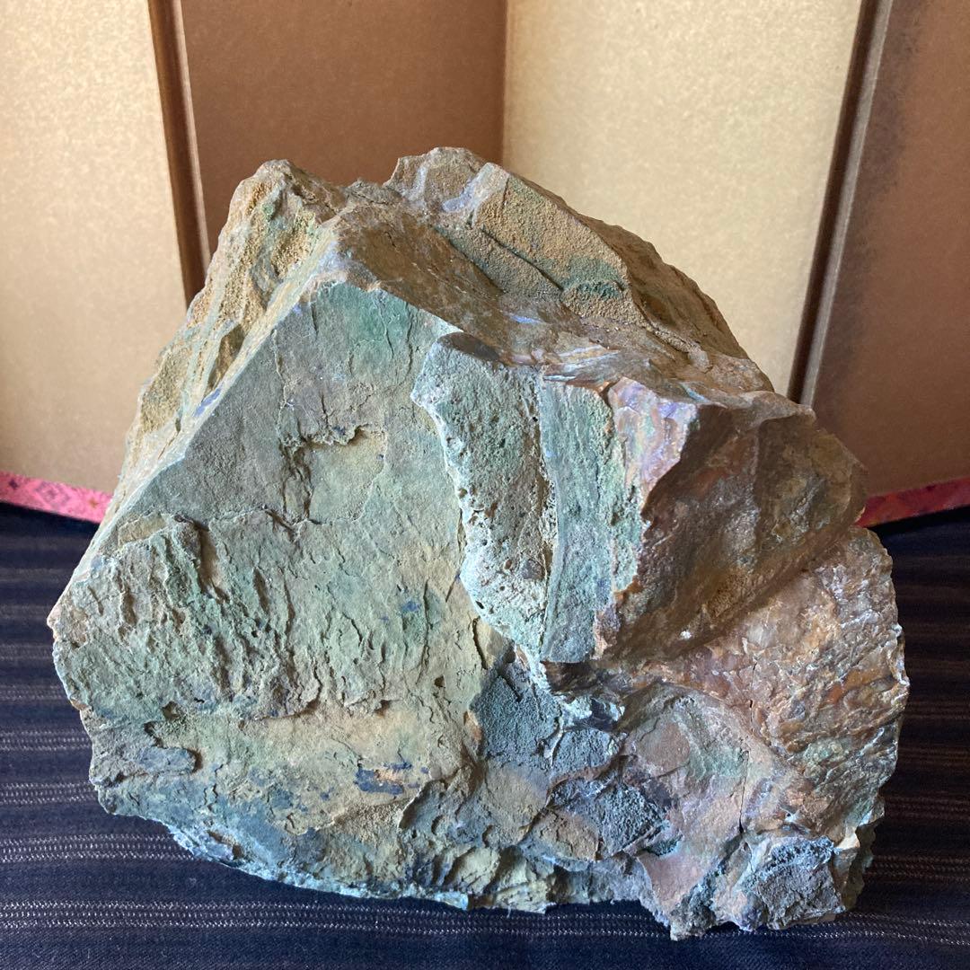 綺麗な模様の鑑賞石　一部磨き面有り　ジャスパー　3.4kg