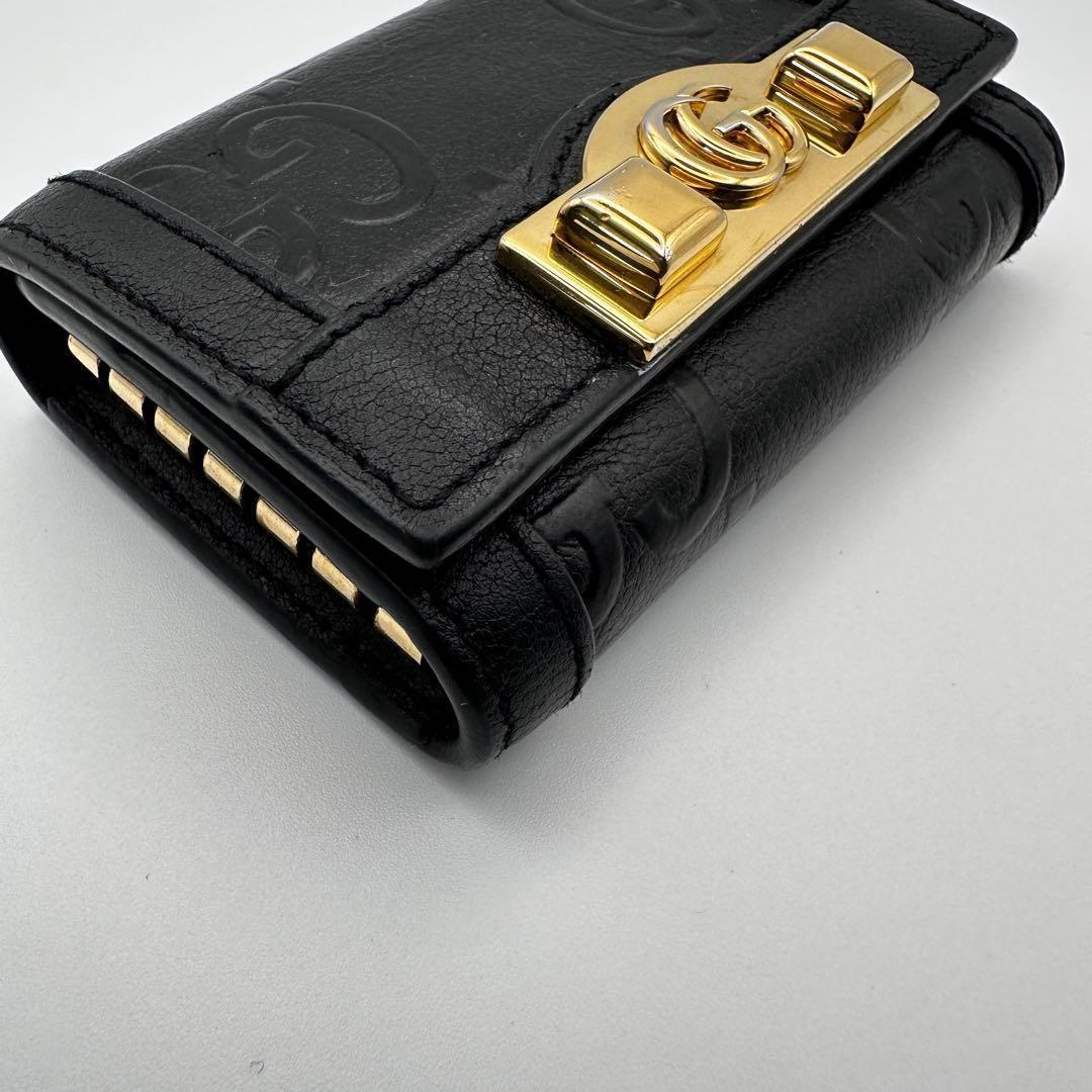 GUCCI グッチ キーケース 6連 インターロッキングGG ゴールド