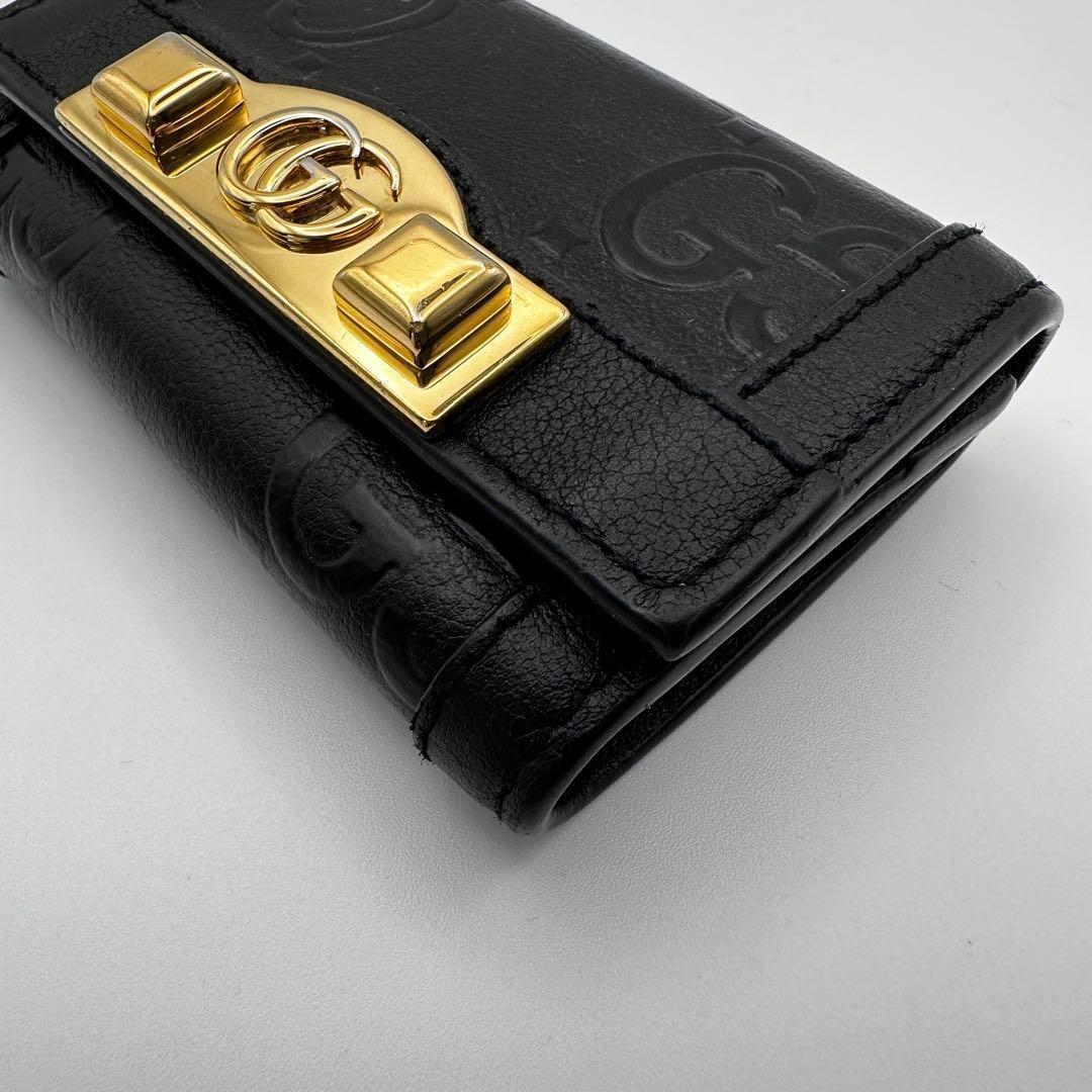 GUCCI グッチ キーケース 6連 インターロッキングGG ゴールド