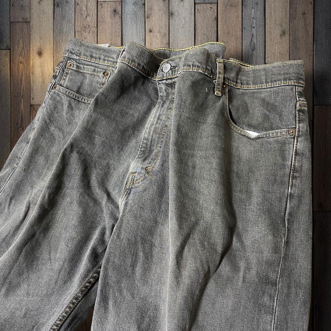 Levi'sリーバイス569 ルーズストレートブラックデニムジーンズW42