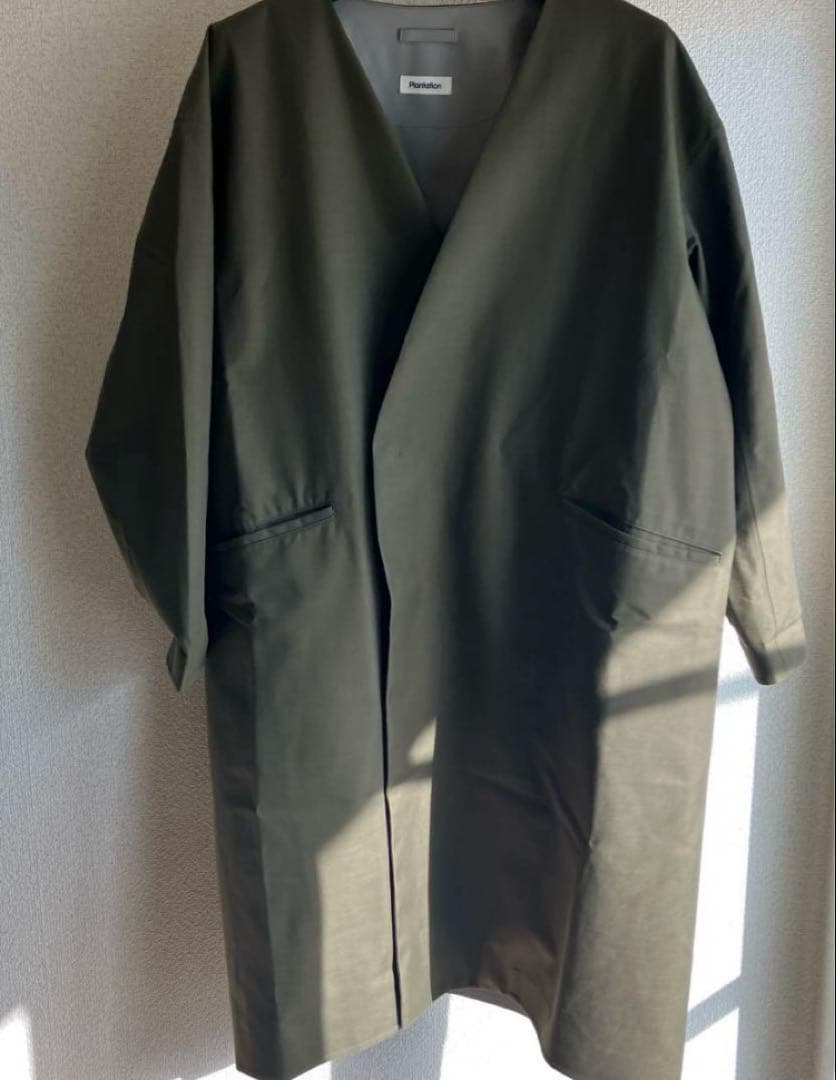 値下げ【美品】plantation×デサント　ウールMIXレイヤー　コート