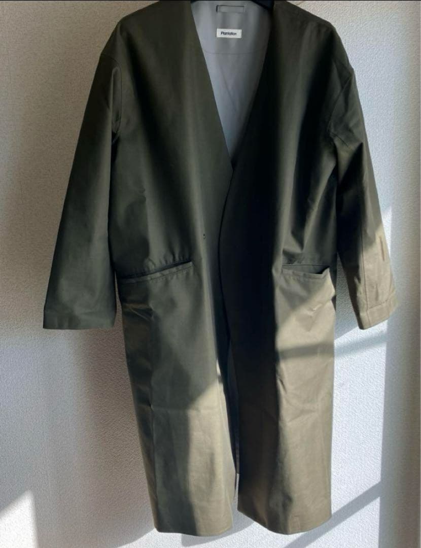 値下げ【美品】plantation×デサント　ウールMIXレイヤー　コート