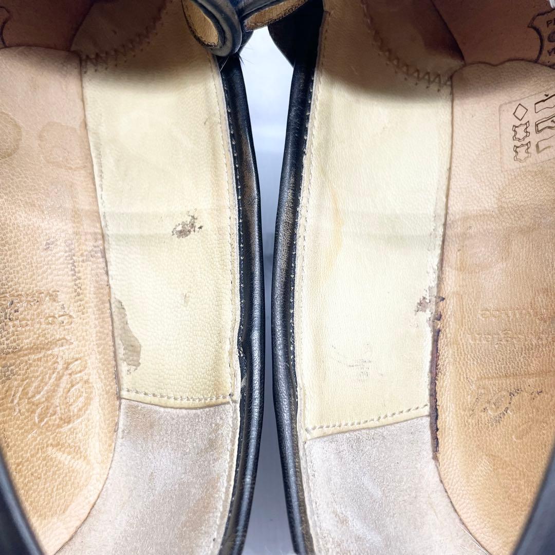 Paraboot ORSAY オルセー ミンクファー ローファー 革靴 黒 24