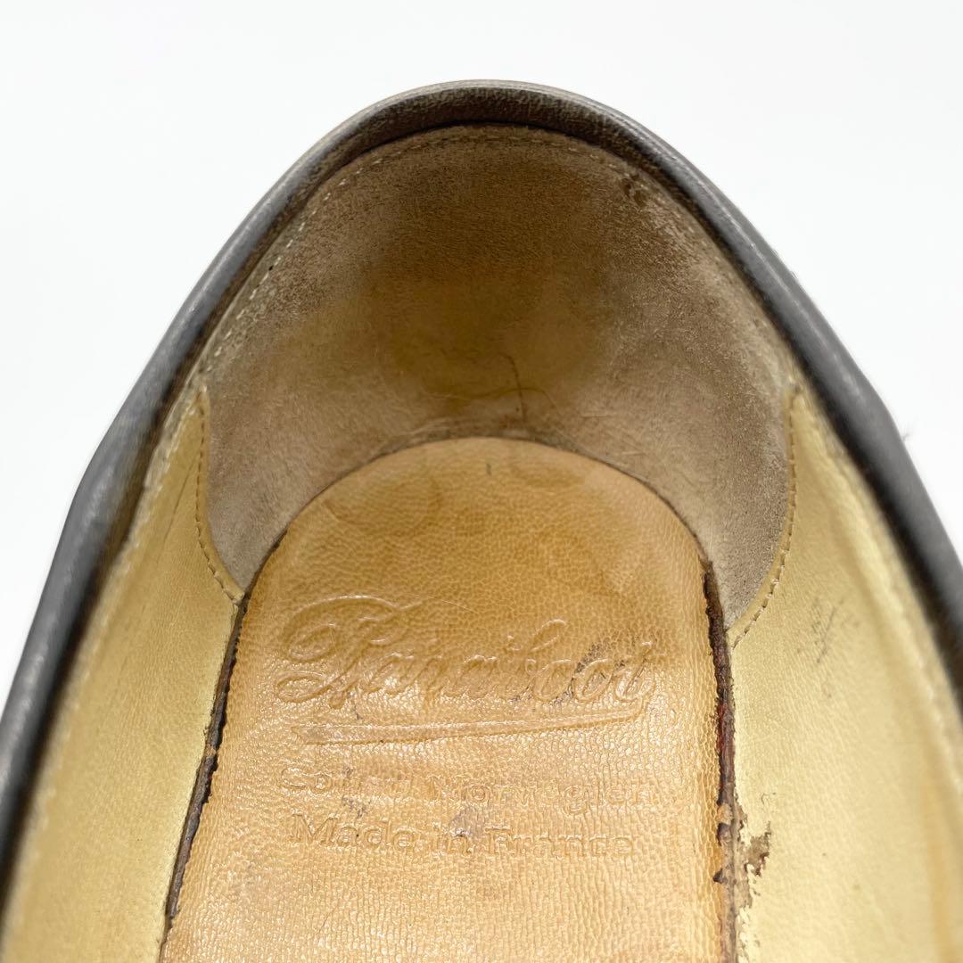 Paraboot ORSAY オルセー ミンクファー ローファー 革靴 黒 24