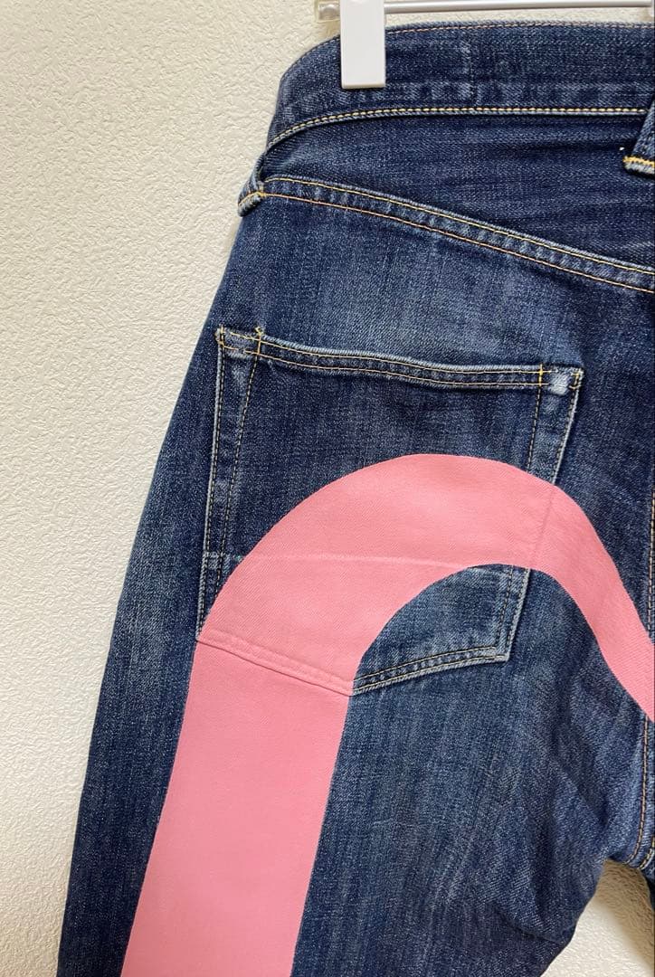 EVISU No.2 Lot.2001 W32×L32 ピンク大黒 ビッグカモメ - メルカリ