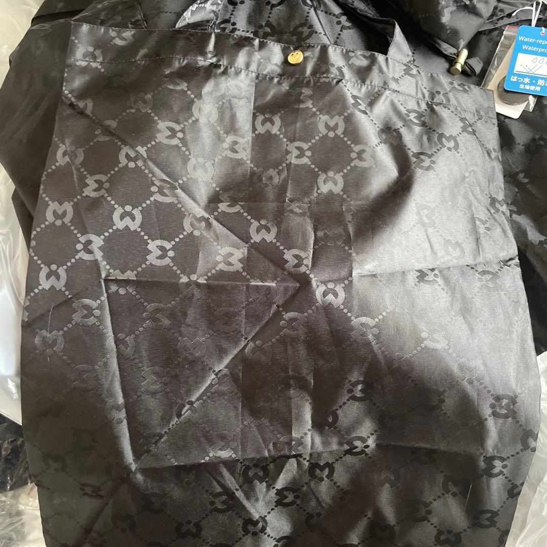 ミラ・ショーン ロゴジャガード レインコートM～L ブラック