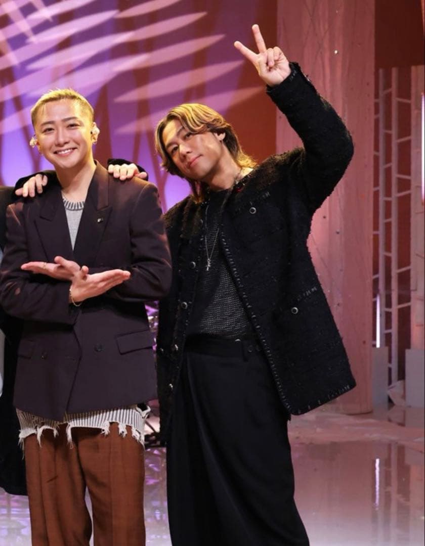 ケミストリー川畑着 11万】MIXED TWEED NO COLLAR JKT