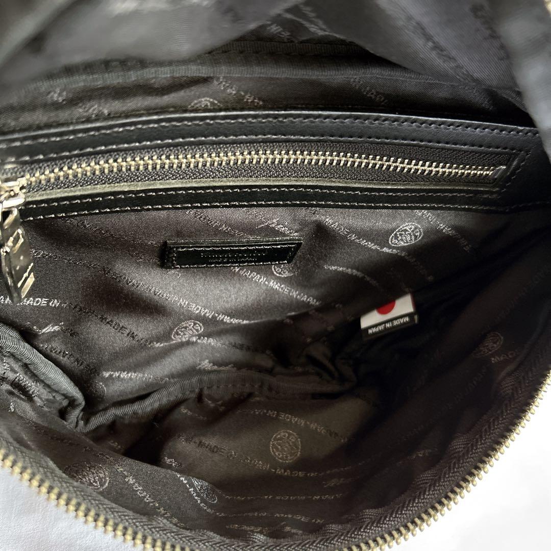 【極美品】マスターピース GENTLE ジェントル ウエストバッグ レザー 黒