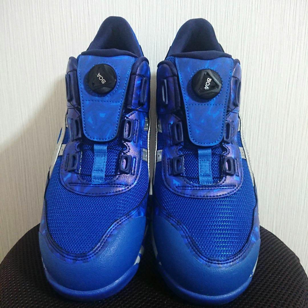 アシックス 安全靴 ウィンジョブ ブルー ボア 限定カラー 28cm 新品未