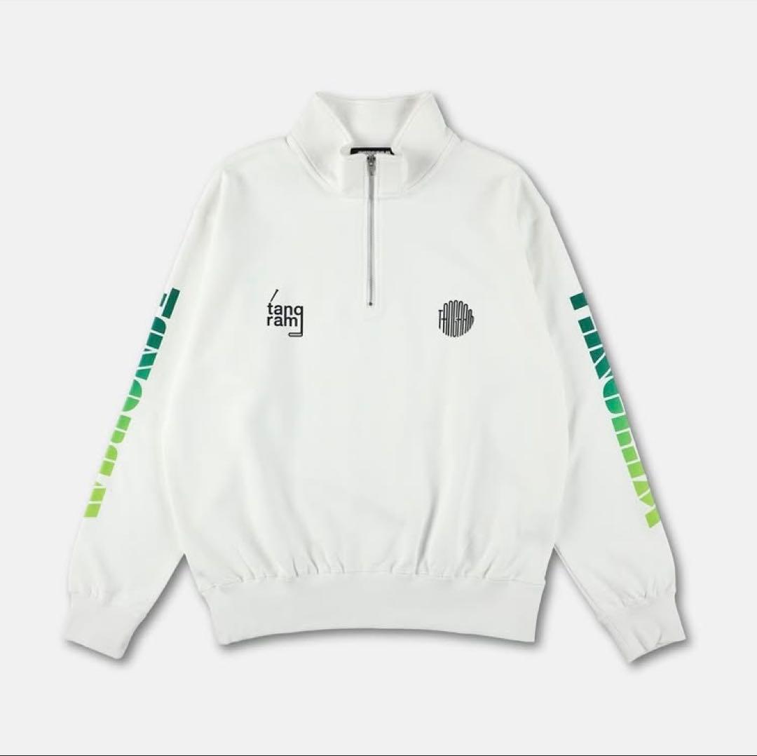 メンズウェア TANGRAM / GRADATION LOGO HALF ZIP SWEAT
