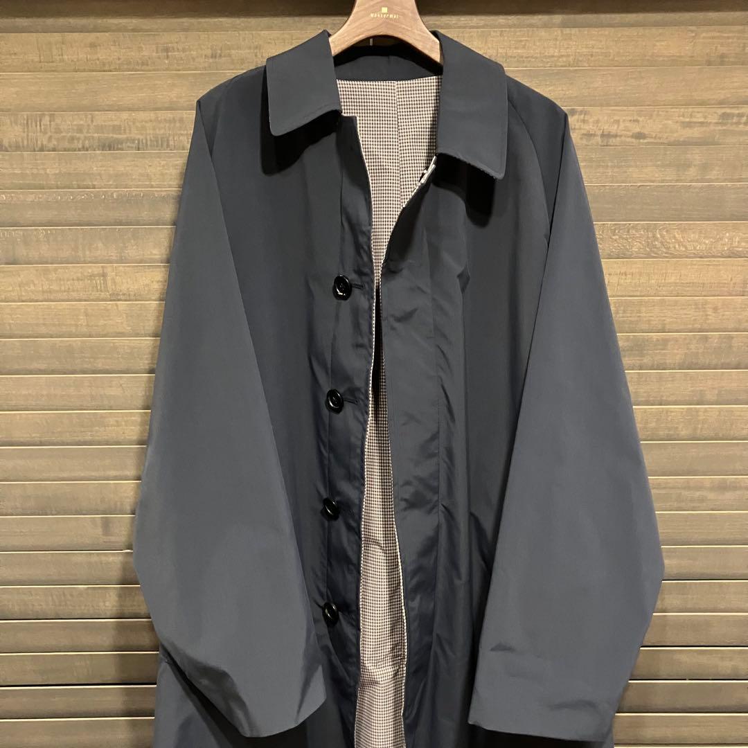 TOMORROWLAND ネイビー ステンカラーコート Mサイズ　リバーシブル