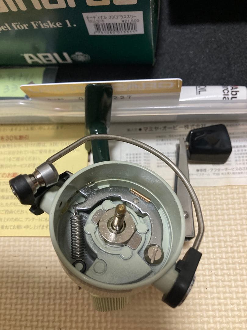 ABU カーディナル33 箱 袋説明書付属 760301 美品 ラインローラー付