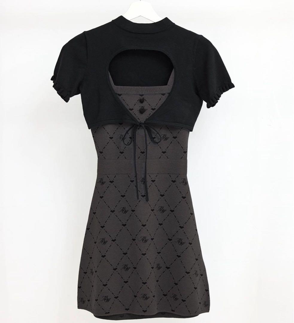 ハニミュ HWモノグラムアンサンブルワンピース