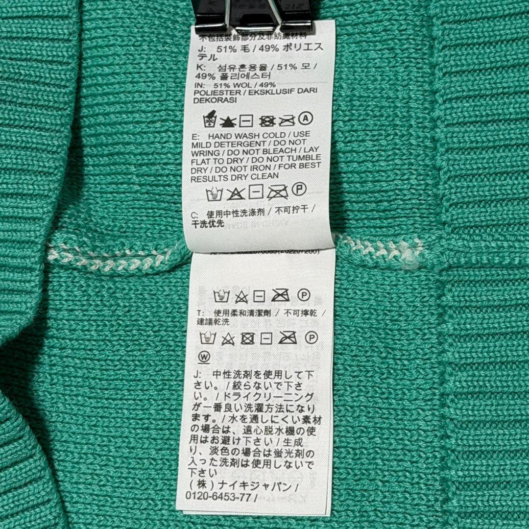 14968✨ジョーダン ユニオン コラボ ニットセーター グリーン 2XL