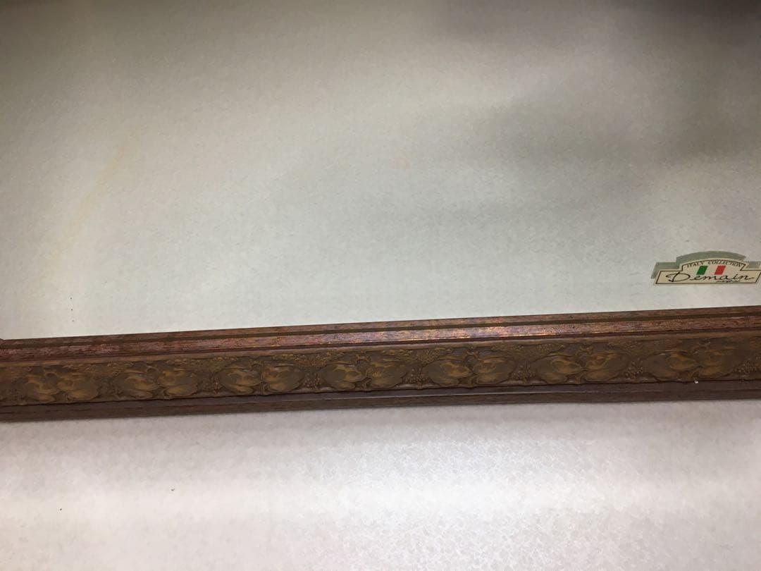 美しい彫刻 Italia Demainイタリア ドマン 壁掛け鏡 ウォールミラー