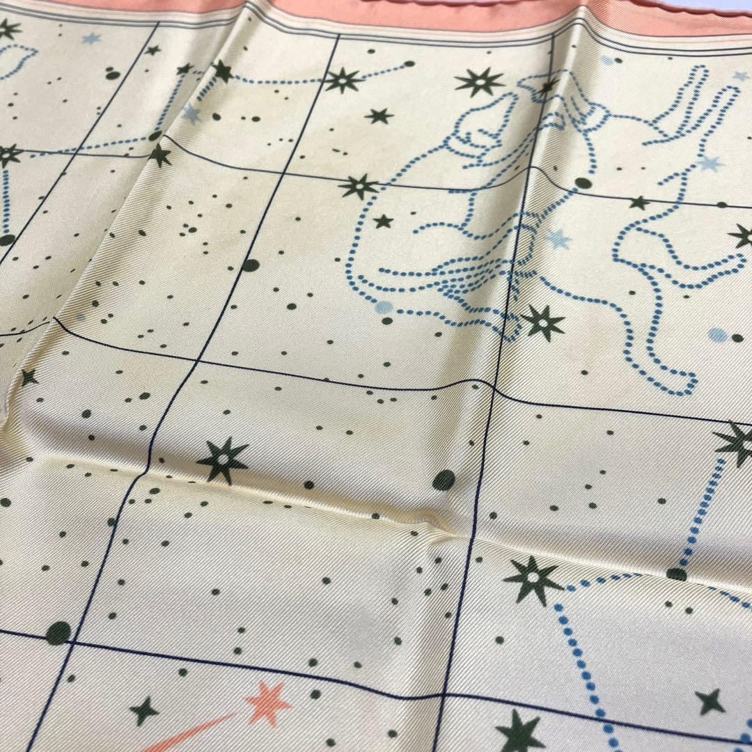 HERMES 星座柄 シルクスカーフ　カレ45 ミニ・スカーフ　エルメス　正規品