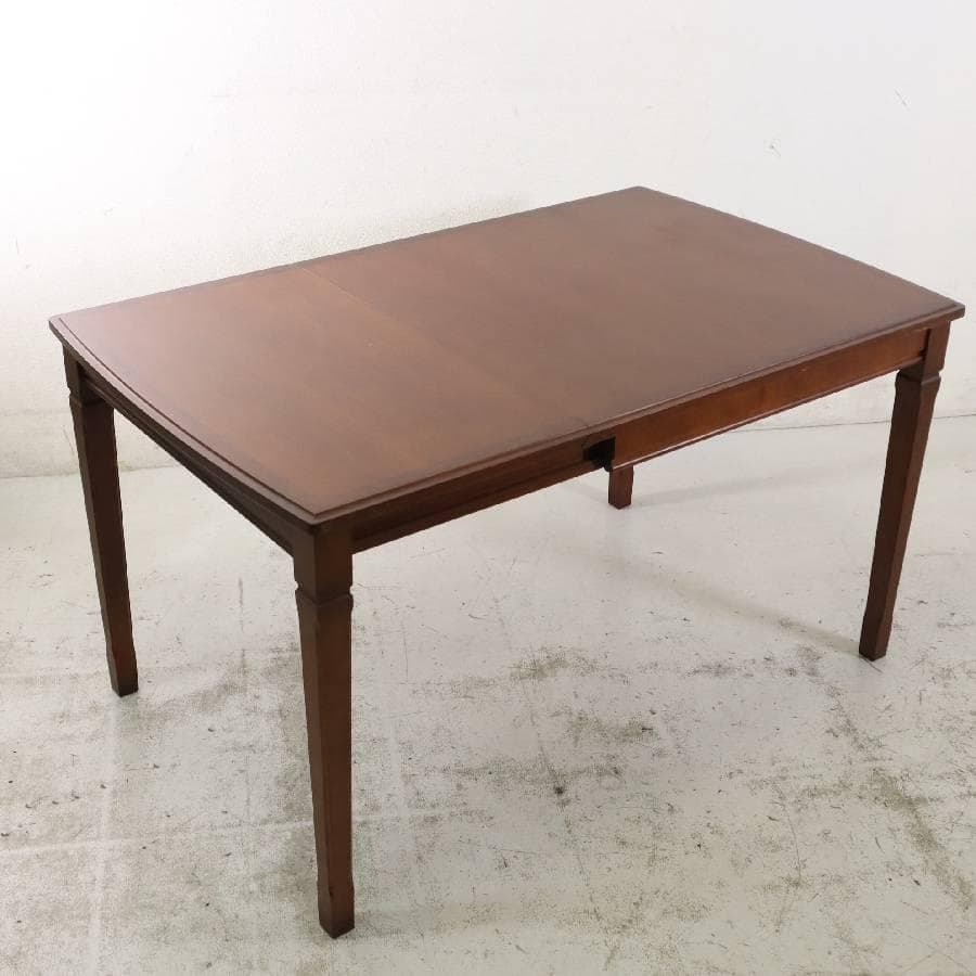 値下マルニ木工 地中海 ダイニングテーブル 片バタ式 No.1195 拡張式