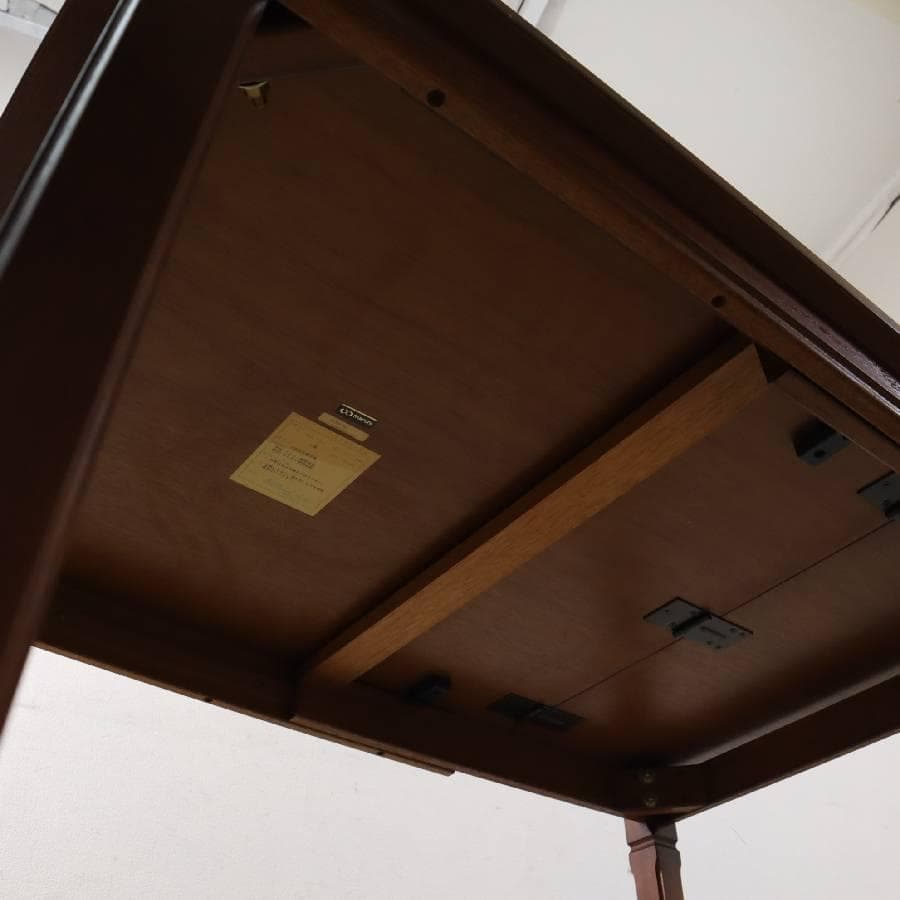 値下マルニ木工 地中海 ダイニングテーブル 片バタ式 No.1195 拡張式