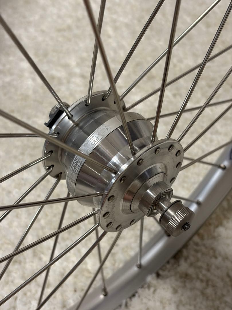 Brompton ブロンプトン 純正ハブダイナモセット シルバー