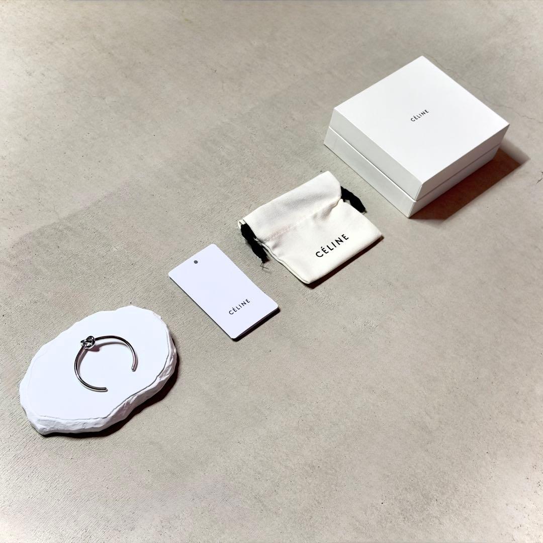 CELINE セリーヌ ノット エクストラ シン ブレスレット バングル S