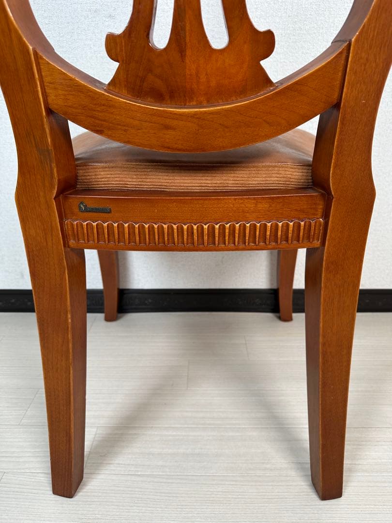 （1/6）英国 アンティーク YAZHEN ダイニングチェア 食卓椅子 ※i4※