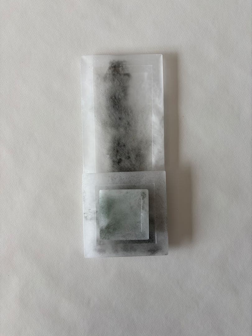 砂田夏海　shijima 角プレート　板皿　角皿　長皿　豆皿　箸置き　ガラス作家