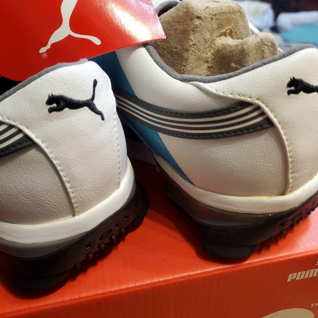 Puma Stinger ゴルフシューズ ホワイト/ターコイズ