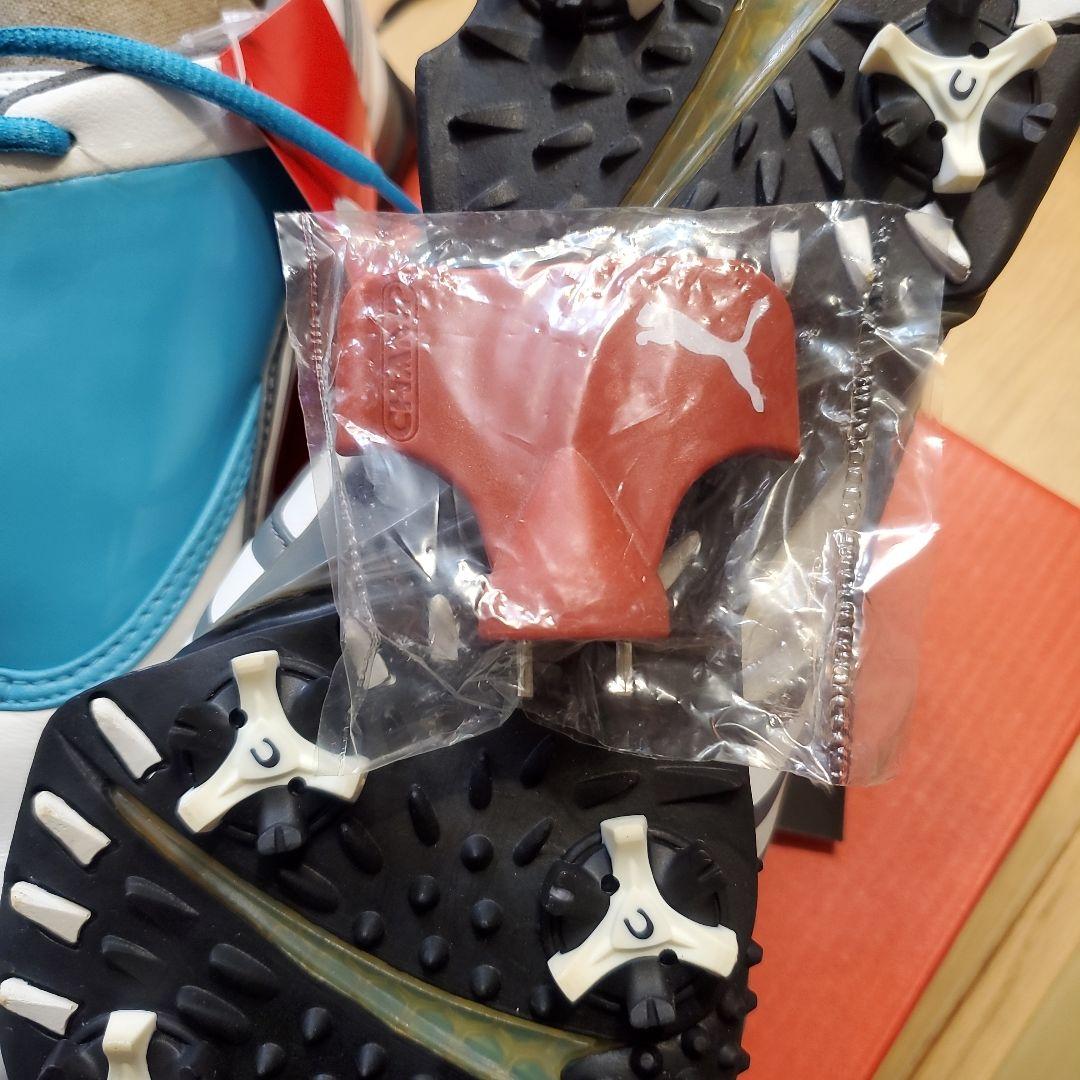 Puma Stinger ゴルフシューズ ホワイト/ターコイズ