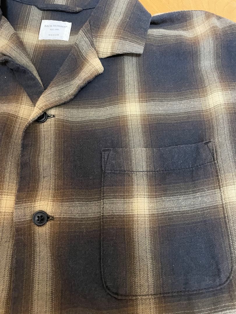 古着】チェックシャツ オープンカラー 【常田大希風】 - メルカリ