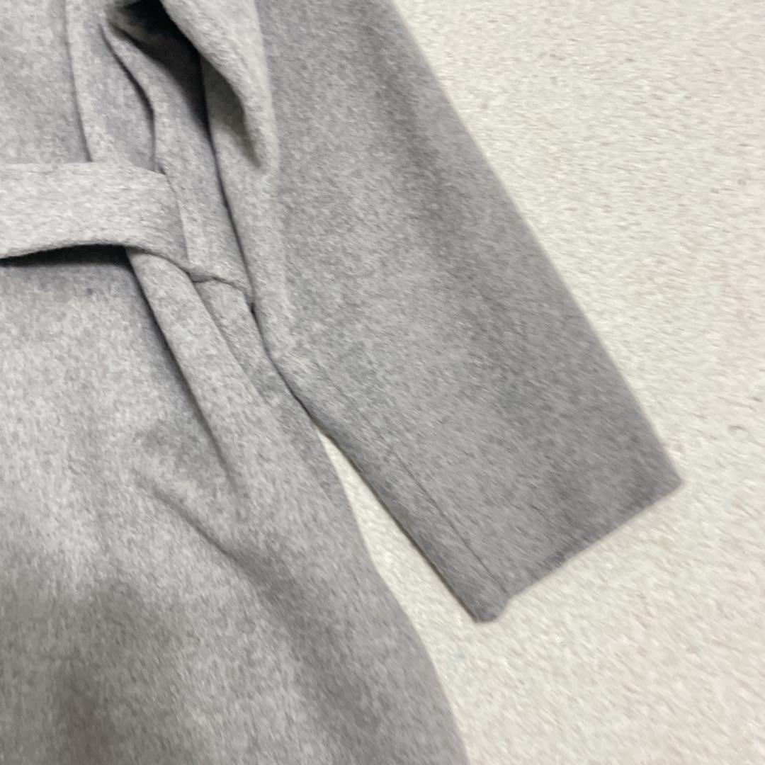 美品　INDIVI インディヴィ　ハミルトンウールリバーコート　グレー　12